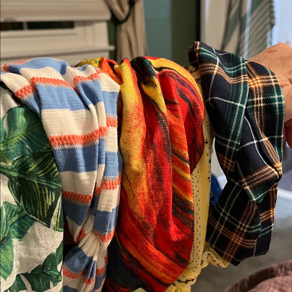 Tropical and Striped Headband Lot of 5